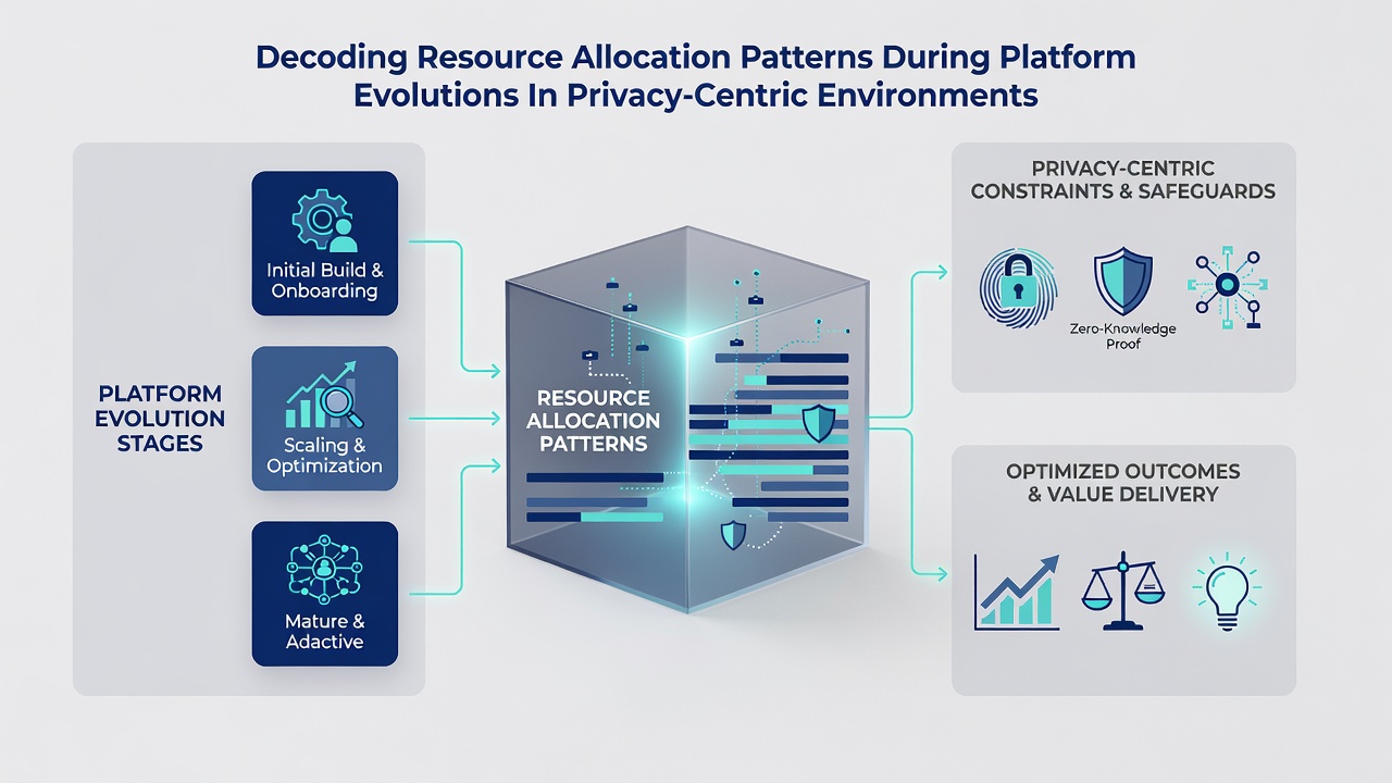 Chart showing shifts in engineering and compliance resource distribution over multiple platform evolution phases