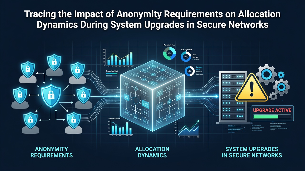 Tracing the Impact of Anonymity Requirements on Allocation Dynamics During System Upgrades in Secure Networks